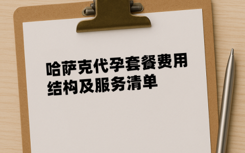 哈萨克代孕套餐费用结构及服务清单！